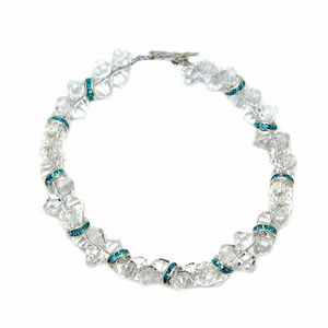 Sterling w Swarovski Crystal Bracelet